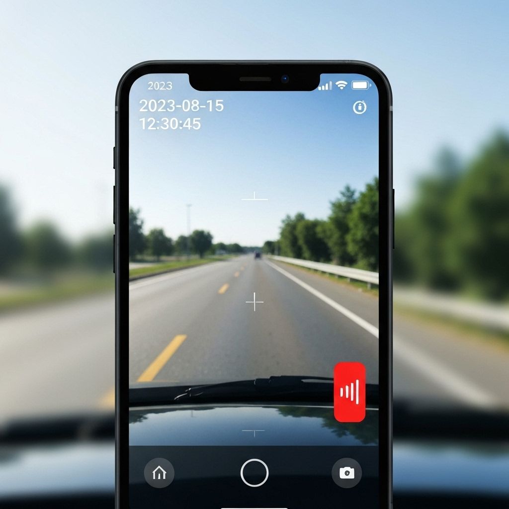 Dashcam recording interface
